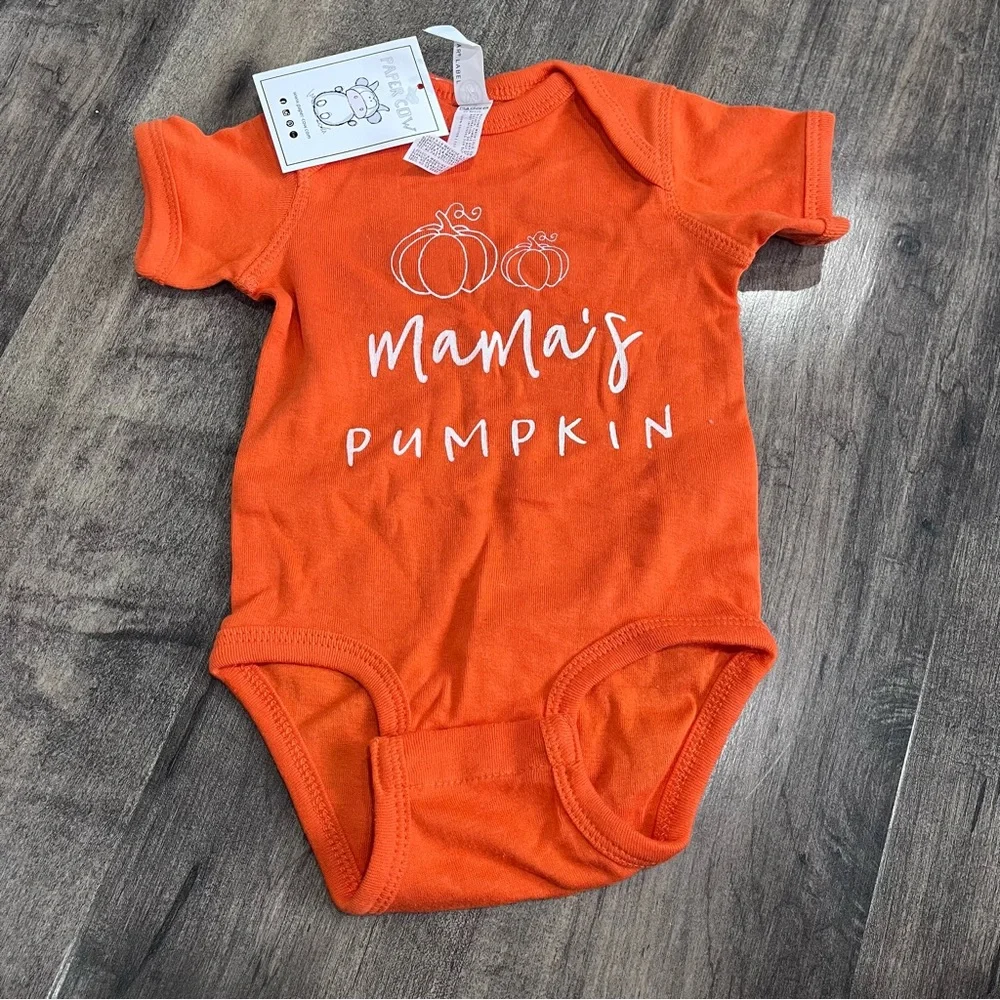 NWT Mamas pumpkin bodysuit - fall Halloween outfit
